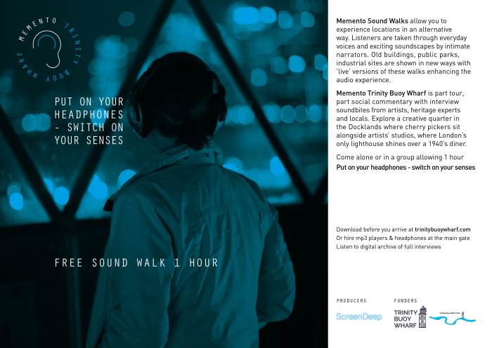 Flyer Memento Trinity Buoy Wharf